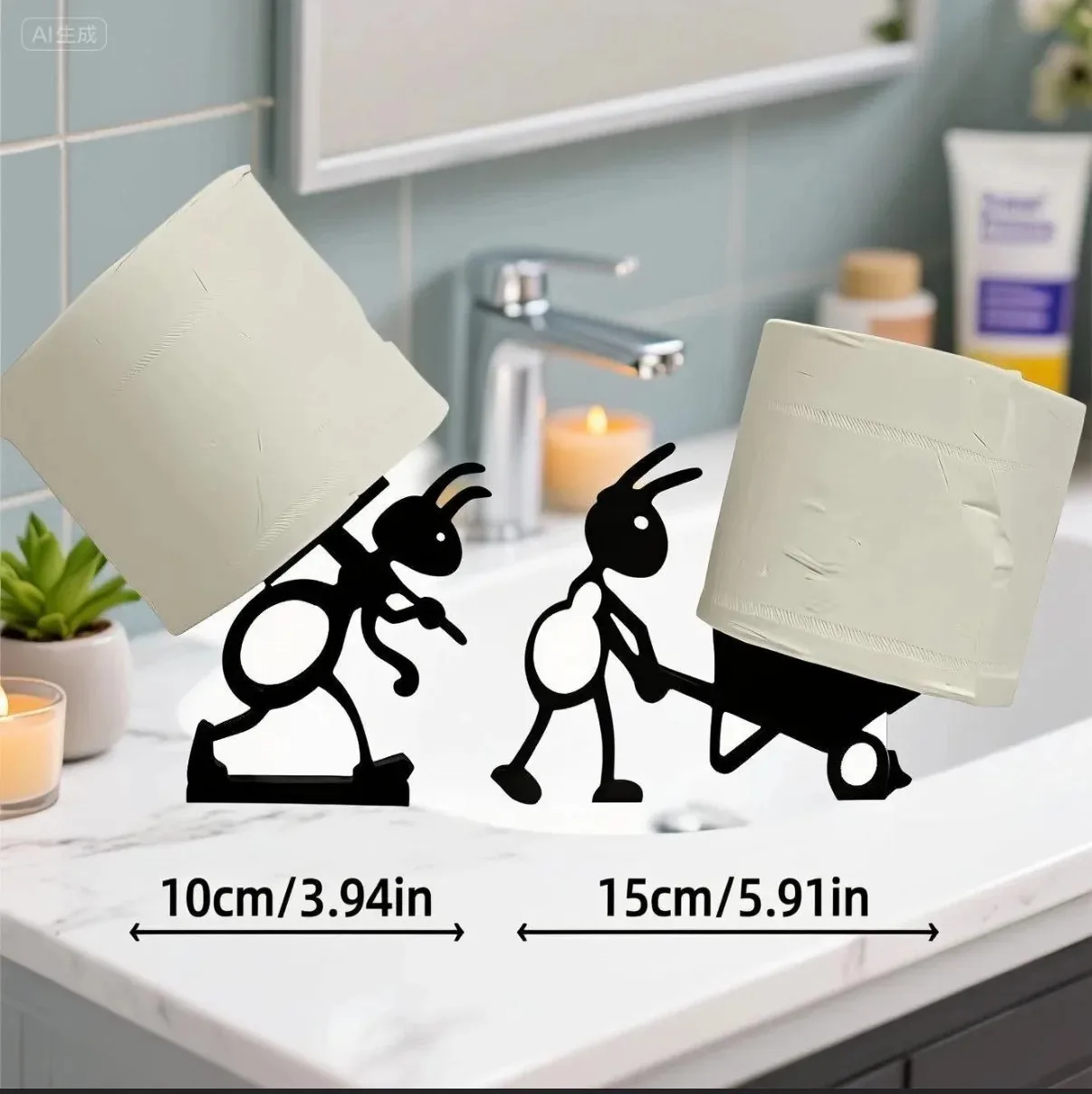 1pc Cute Simple Animal Tissue Holder -Minimalist And Practical Paper Roll Holder An Ideal Creative  For Holiday Gift Idea