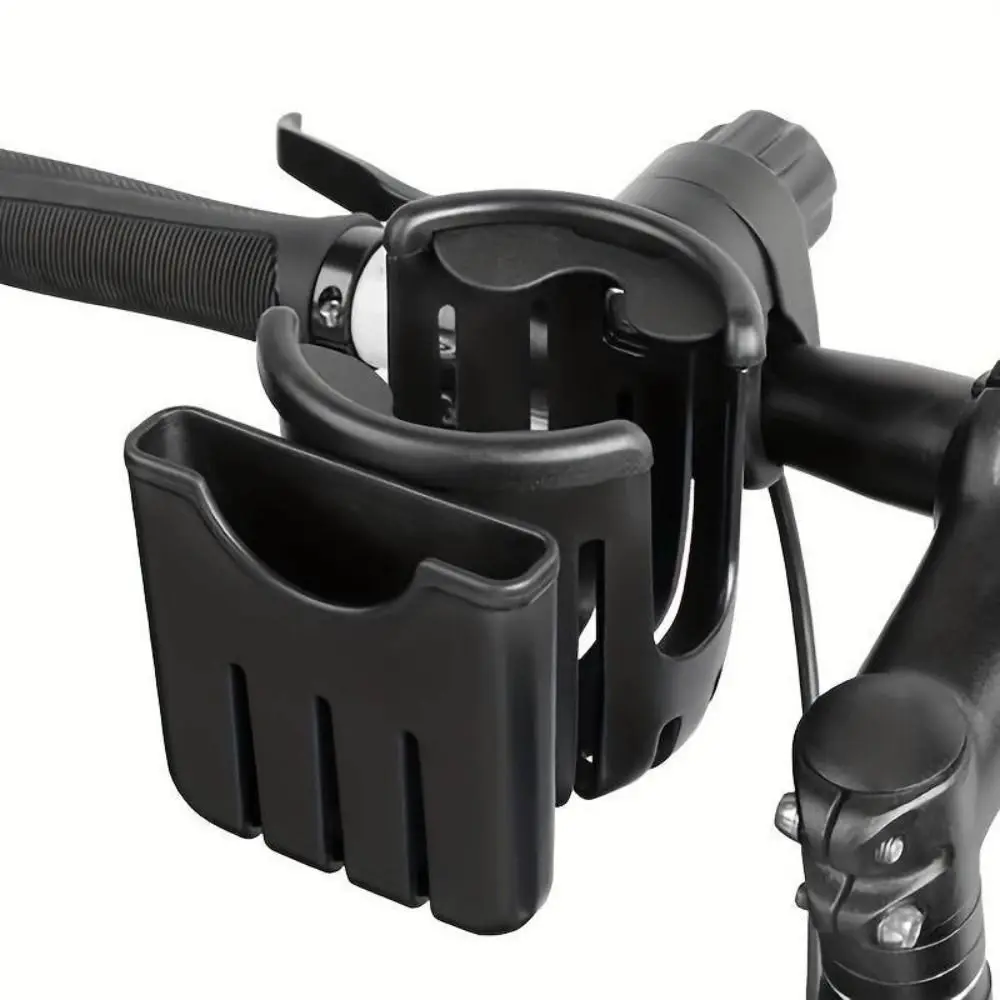 Baby Stroller Water Cup Holder Baby Pram 2-in-1 Milk Bottle Rack Pink Black Multi-function Mobile Phone Holder