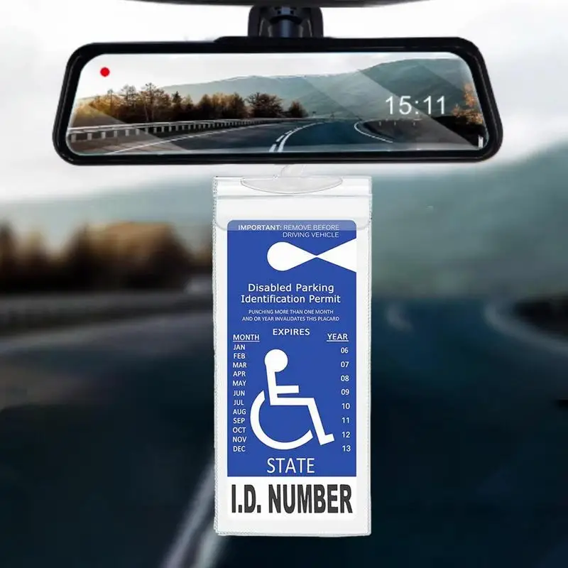 Signe de mobilité pour personnes handicapées, autocollant de stationnement,  décalcomanie en PVC pour voiture, accessoires automobiles, 2 pièces -  AliExpress