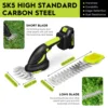 2 IN 1 Brushless Cordless Electric Hedge Trimmer Handheld Home Shrub Weeding Pruning Mower Garden Tools For Makita 18V Battery 3