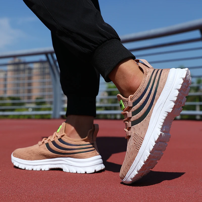 shoes for man Summer Breathable Fashion 2025 Trendy Jogging Sneakers Soft Sole Lightweight Casual Hiking Mesh Shoes for Men