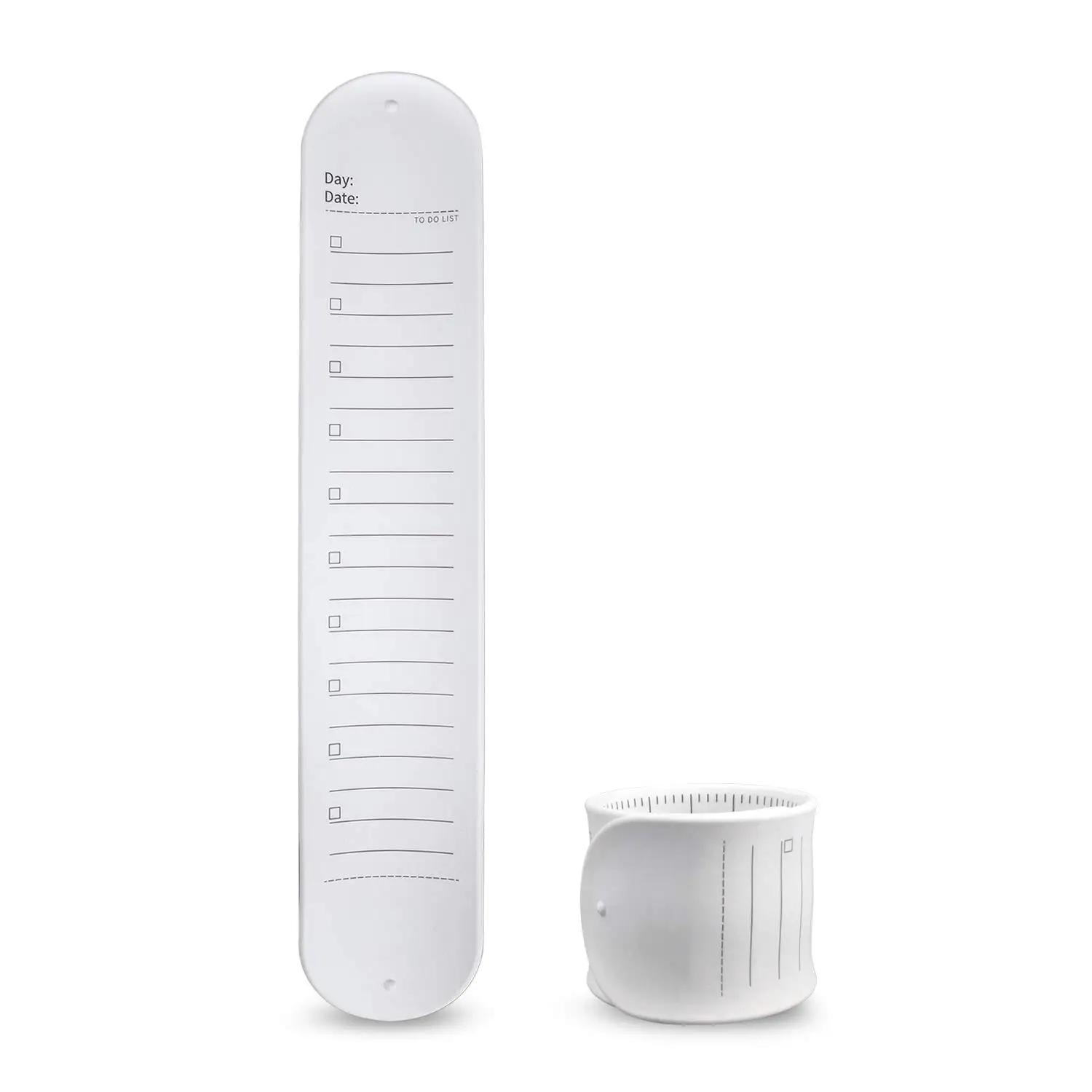 

Silicone Memo Ruler Writeable Wearable Student Note Wrist Band Waterproof Erasable with Oversized Scale for Forgetful Elderly