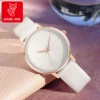 Luxury Fashion Watch Women Leather Watch Ladies Simple Quartz Bracelet Wrist Watch Women's Clock 1