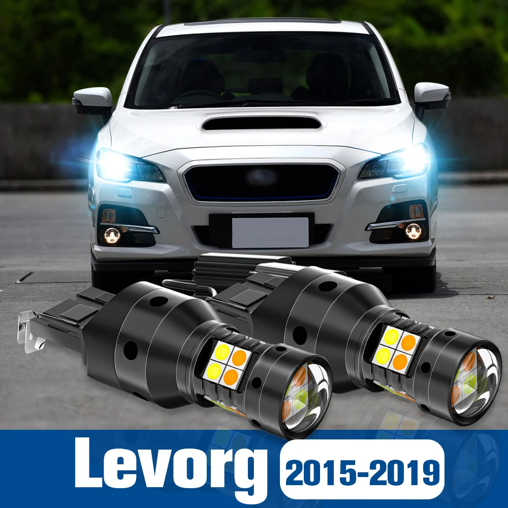 

2pcs LED Dual Mode Turn Signal+Daytime Running Light DRL Accessories Canbus For Subaru Levorg 2015-2019 2016 2017 2018