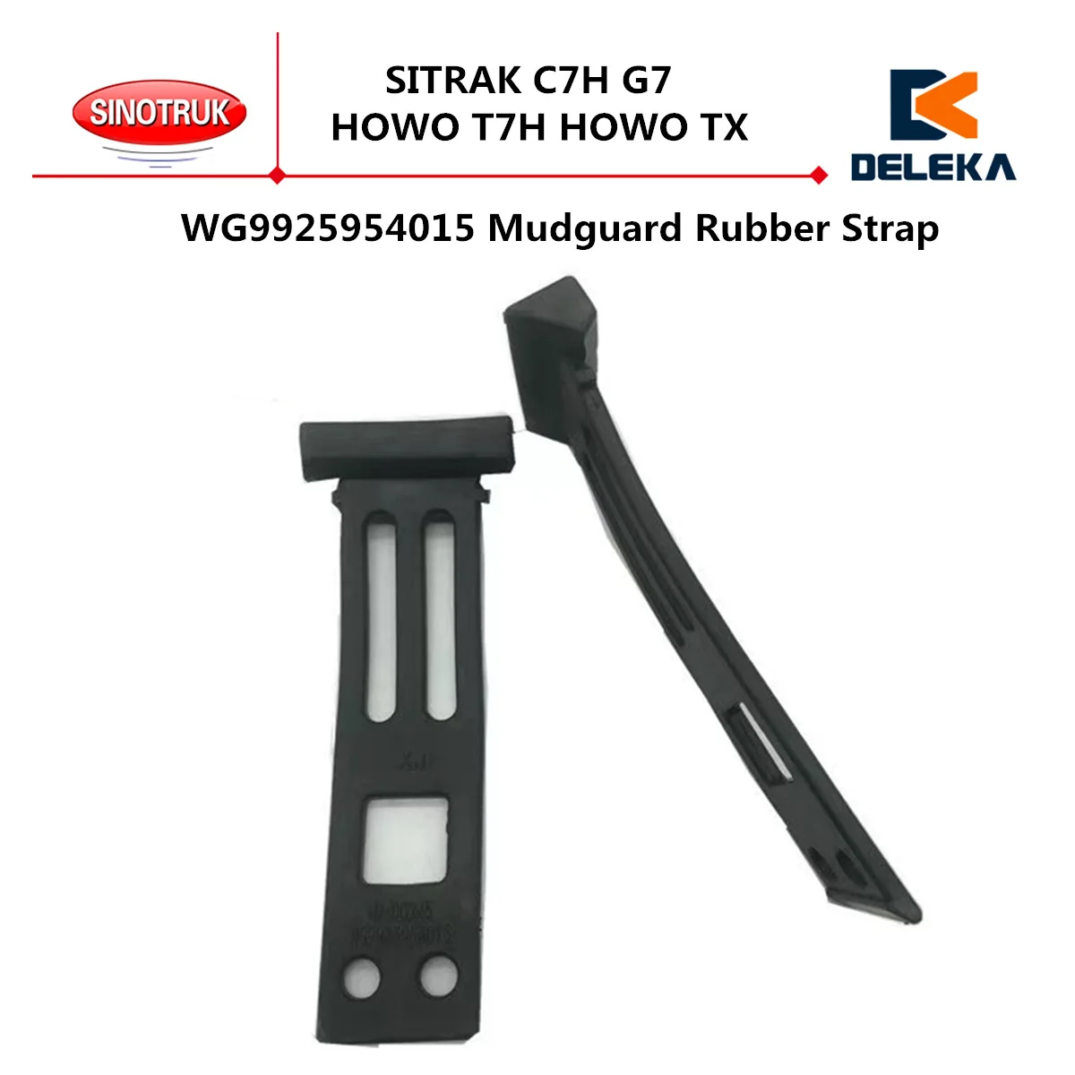 1 pic WG9925954015 Mudguard Rubber Strap For CNHTC Sinotruk SITRAK C7H G7 HOWO T7H HOWO TX Rear Wheel