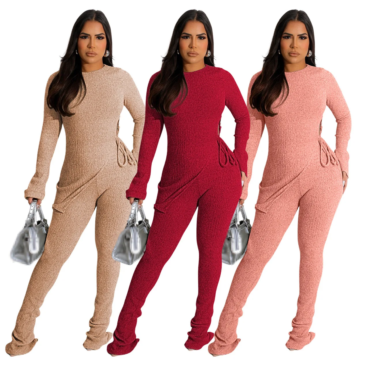 

two piece set for women 2 piece sets women outfit pants sets long sleeve sets woman 2 pieces night club outfits wholesale