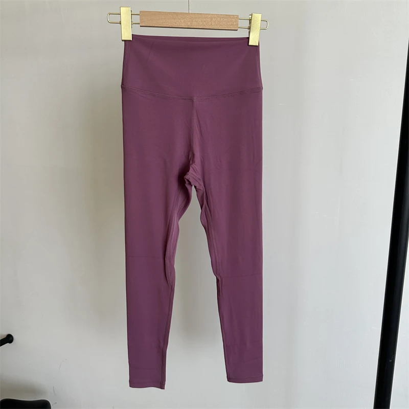 High Waist Yoga Pants Solid Color Fitness Pilates Sports Tights Gym Fashion Hot Girls Fitness Pants Soft Breathable Stretch Hip