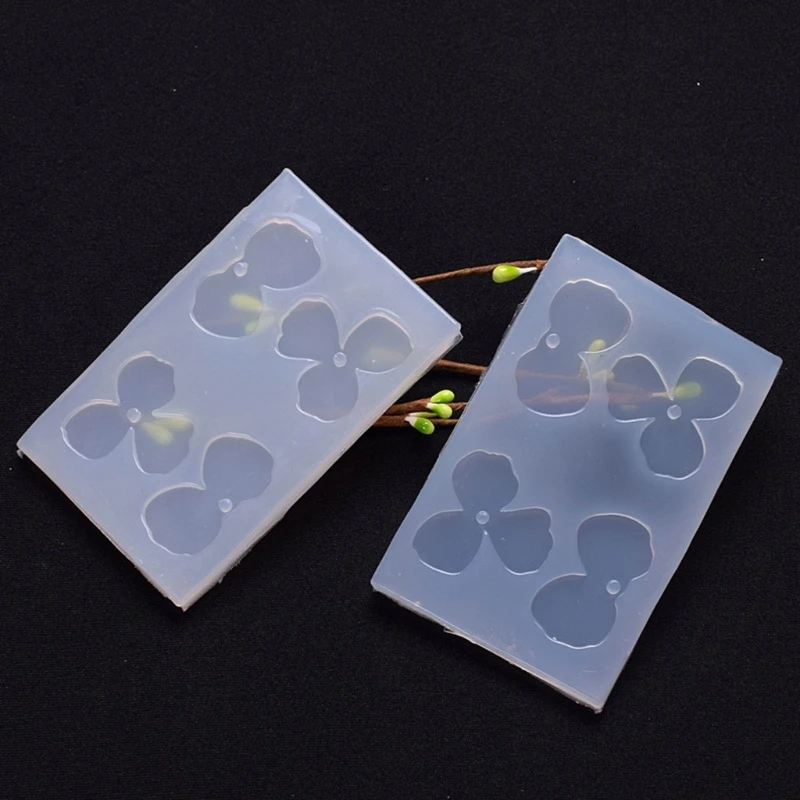 Lo stampo in silicone per orecchini a forma di fiore è adatto per resina epossidica fai da te orecchini pendenti gioielli fai da te