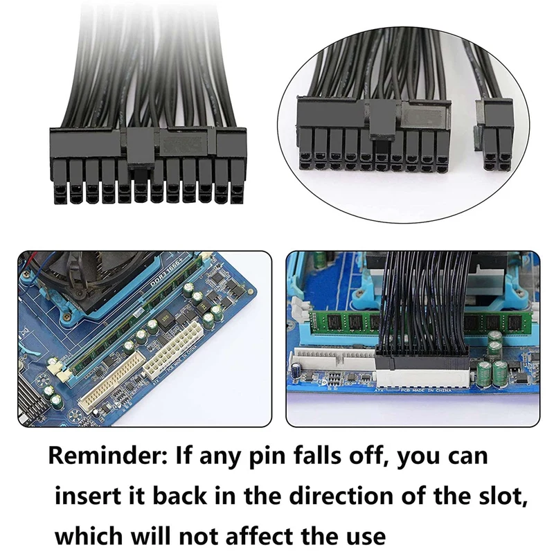 Power Supply 24-Pin ATX Motherboard Splitter Cable 24Pin(20+4) Extension Cable For ATX Motherboard power supply,switching power supply