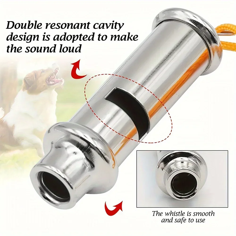 Stainless Steel Bird Pigeon Training Whistle Adjustable Volume