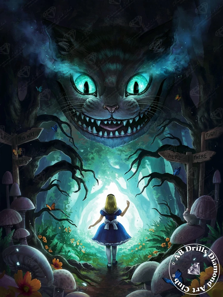 ダイヤモンドアートクラブ　Alice in Wonderland 　キット Alice in Wonderland Diamond Painting Kits – Diamond Art Club