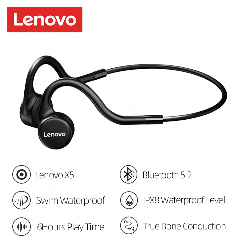 LENOVO Audífonos Bluetooth Lenovo X4 auriculares de conducción ósea