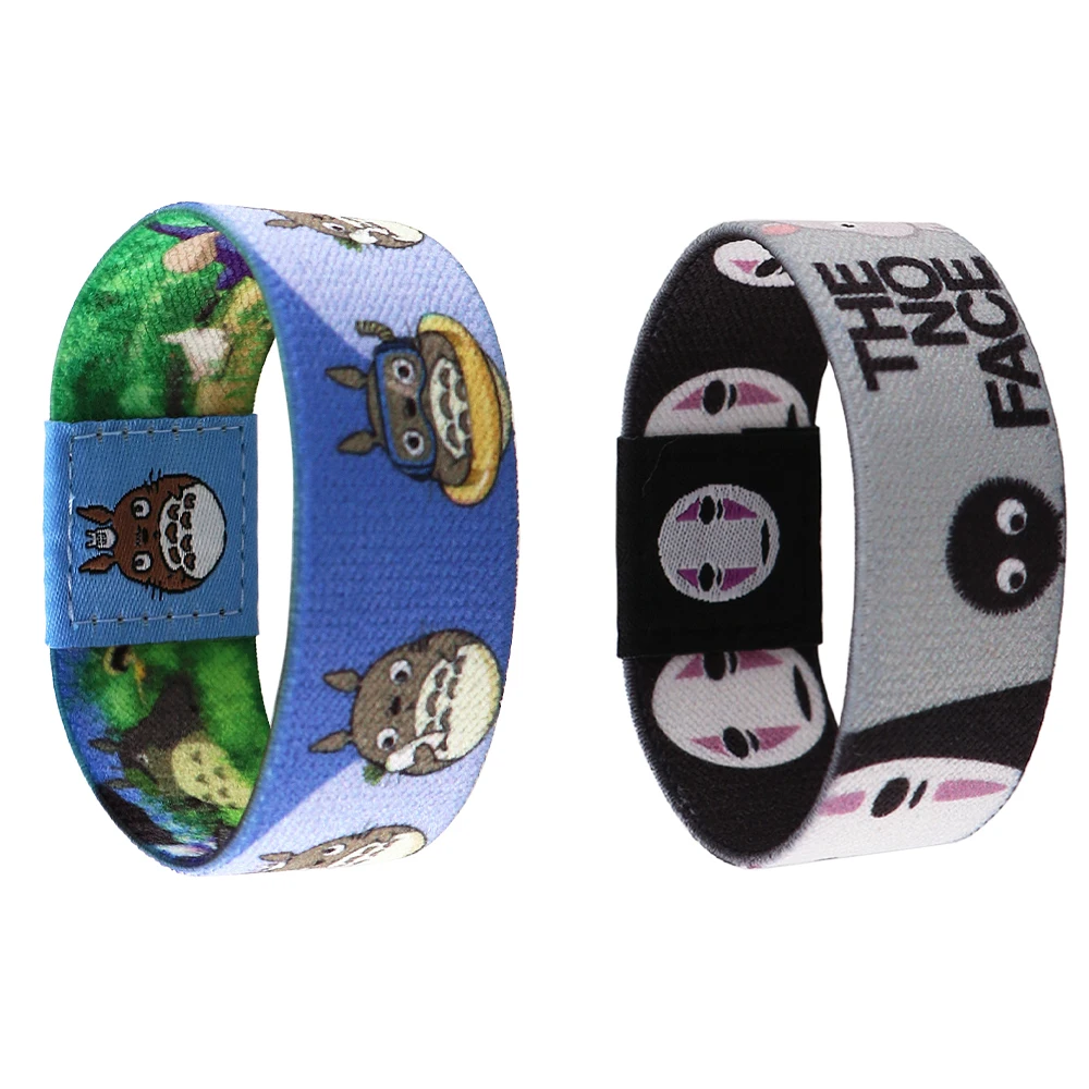 

Anime Characters Bracelets Charm Bangle Kids Women Men Elastic Sport Wristband Decorative Stretch Wristband Accessories Gift