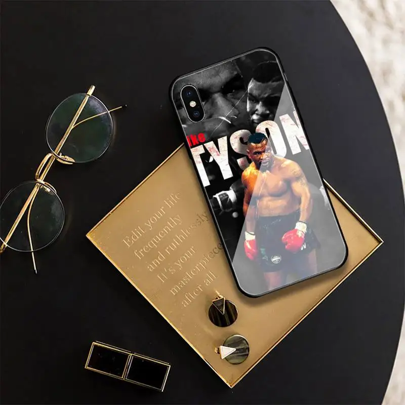 Mike Tyson Phone Case For Iphone 11 12 13 14 Pro Max 7 8 Plus X Xr Xs Max Se2020 Tempered Glass Cover