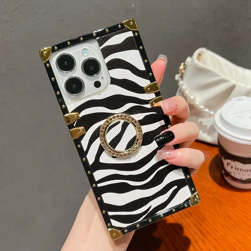 Luxury Glitter Laser Ring Phone Cover