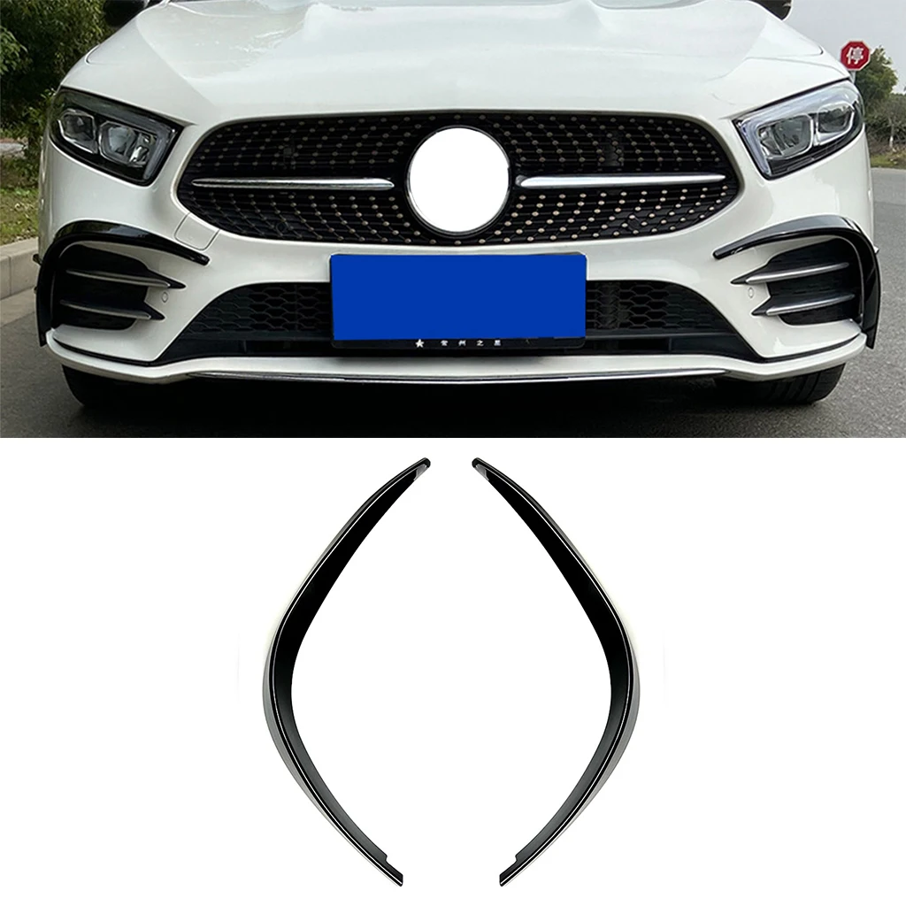 

Car Front Bumper Splitter Side Spoiler Air Vent Body Kits Trim For Mercedes-Benz A-Class W177 V177 A180 A200 A220 A250 2019-2021