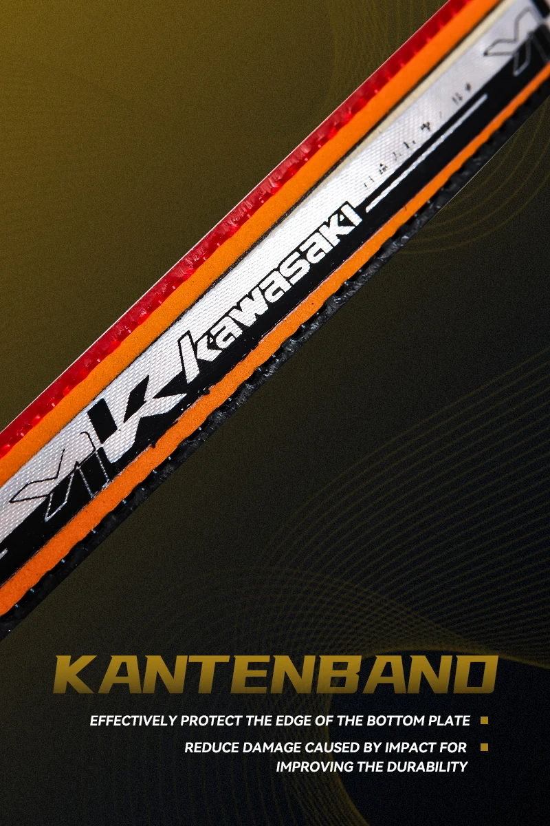 Kawasaki KSD-B5311 Tischtennisschläger mit Langem Griff Professioneller Trainings-Tischtennisschläger Carbonblatt Doppelseitig Invertierter Gummi – Detail 8