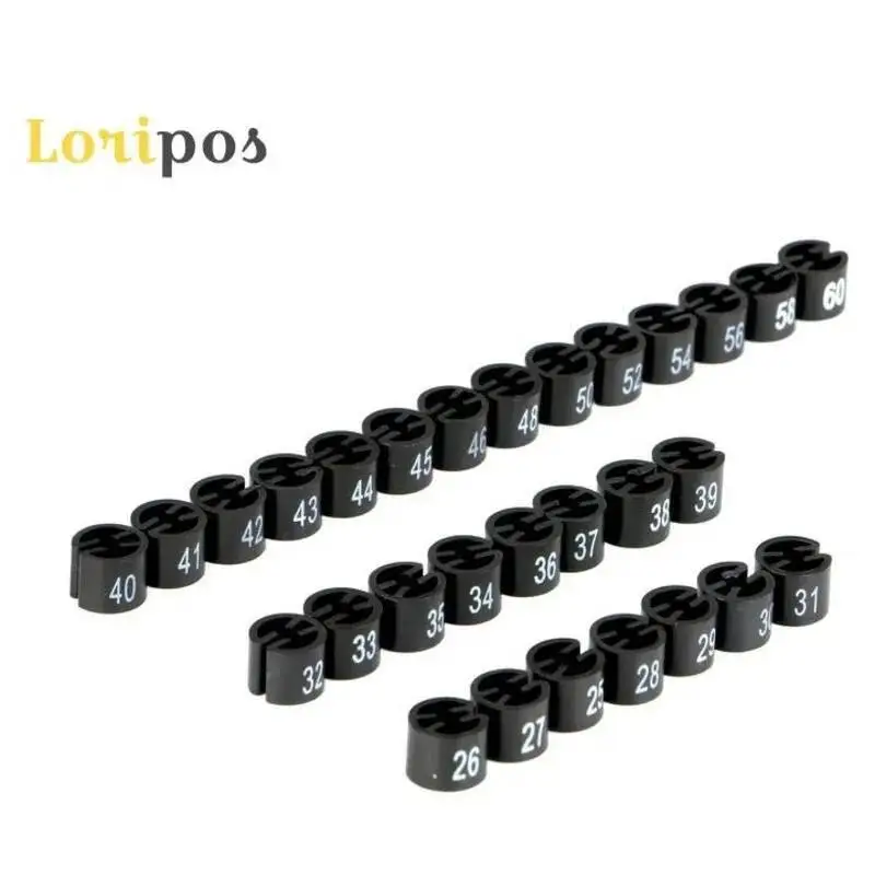 100 Stück Hanger Marker Clips Ankleidezimmer / Performance-Kleidung / Arbeitsuniform-Identifikationsetiketten-Clips – Detail 1