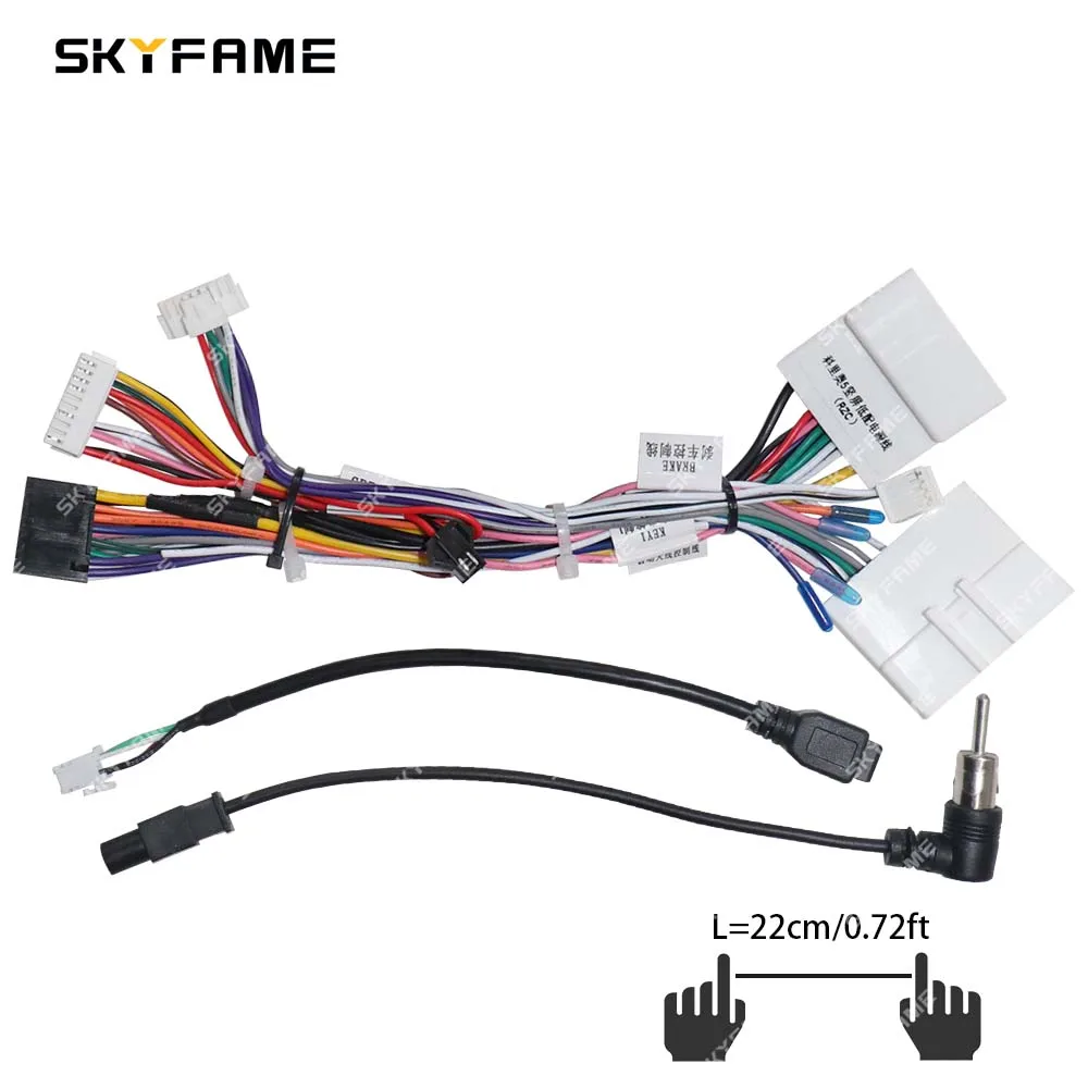 Car 16pin Wiring Harness Adapter Canbus Box Decoder Tesla Android Radio Power Cable for Renault Koleos Clio 5 G-RZ-RenaIt61