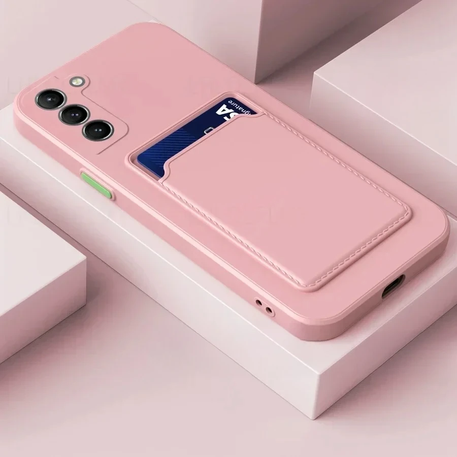 Luxury Silicone Wallet Case with Card Holder Slot - Protective Cover