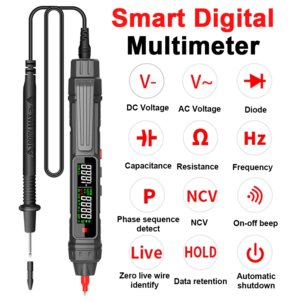 Digital Multimeter 6000 Counts Non-Conta