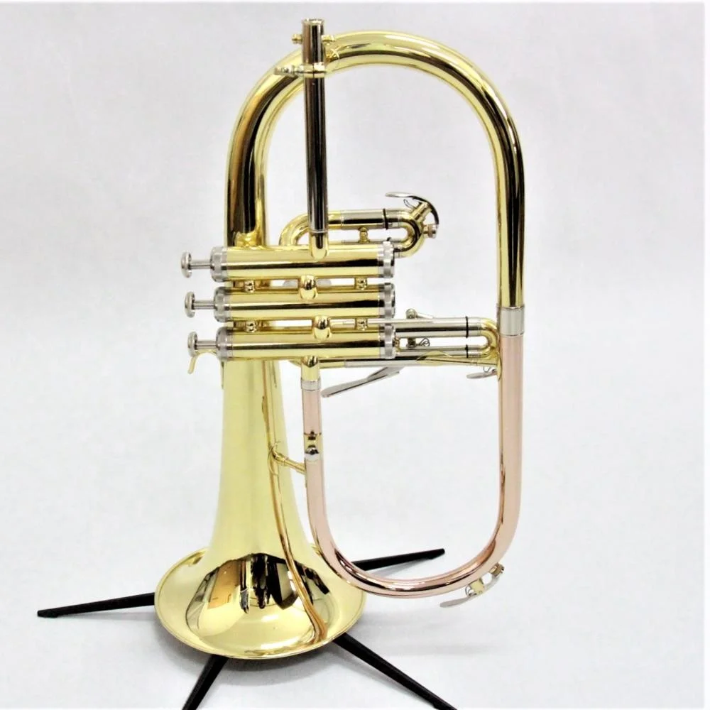 For Student Players BB Flat Cheap Price Brass Body Flugelhorn With Other Musical Instruments & Accessories Mouthpiece And Case