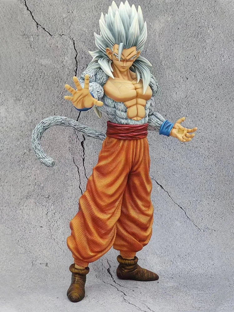 Dragon ball gt figura son goku anime figuras super saiyan 5 ssj5 estatueta  estátua de pvc collectible modelo boneca ornamentos brinquedos presente