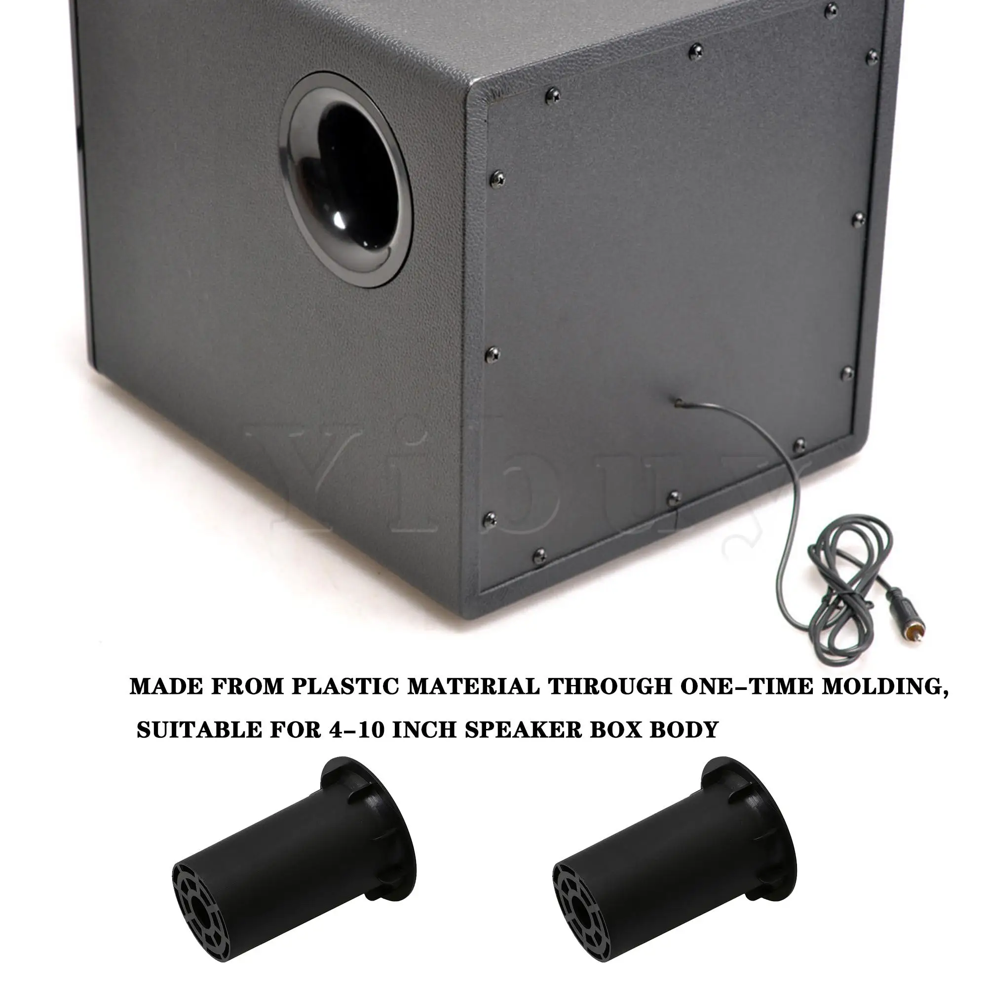 2 Pezzi Tubi Bass Reflex Per Altoparlanti - Ventilazione Subwoofer 65x74.5mm Per Casse Audio - Foto 2