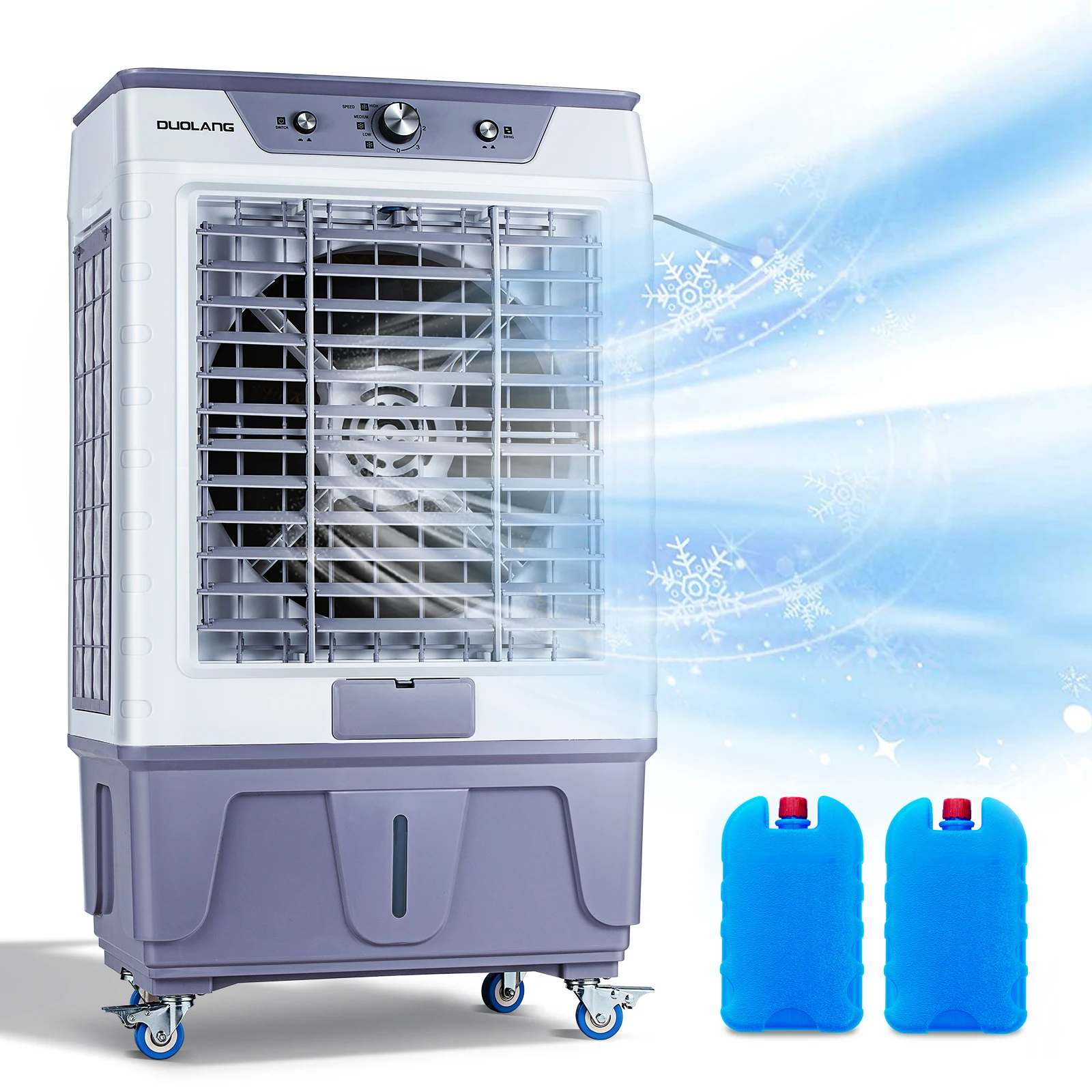 

floor water air cooler double fan portable evaporator air cooler evaporative air conditioners inverter