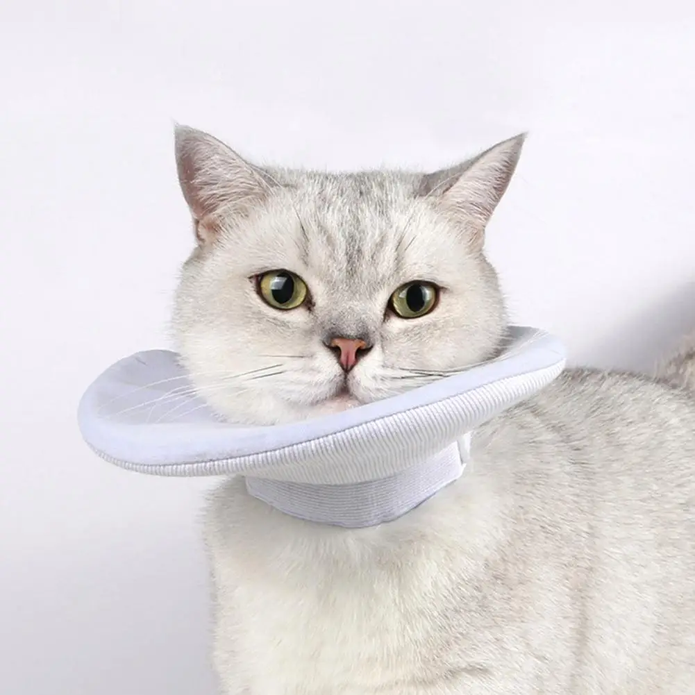 

Pet Cone Collar Breathable Cat Cone Collar Portable Anti-Bite Creative Soft Pet Recovery Protective Cone