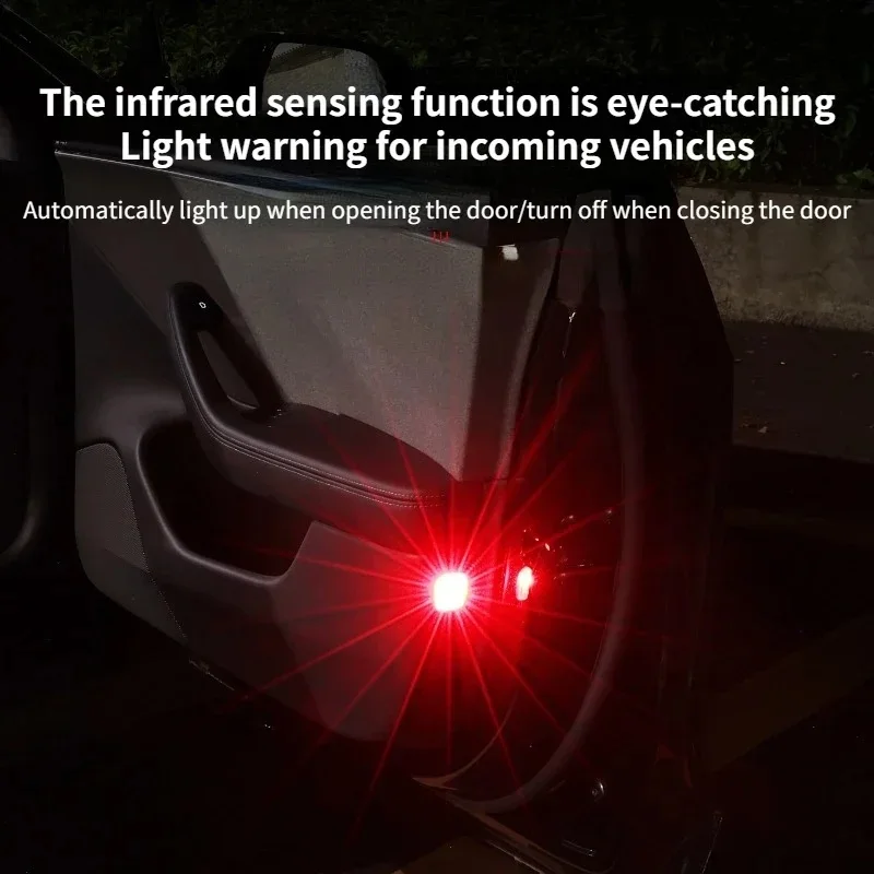 For Tesla Model Y & Model 3 2020-2025 Car Door Warning Light Strong Flashing Lig