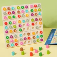 Sudoku Board Colorful Wooden Sudoku Puzzles Board Game Brain Teaser Desktop Toys Number Thinking Game for Adults and Kids 3 1
