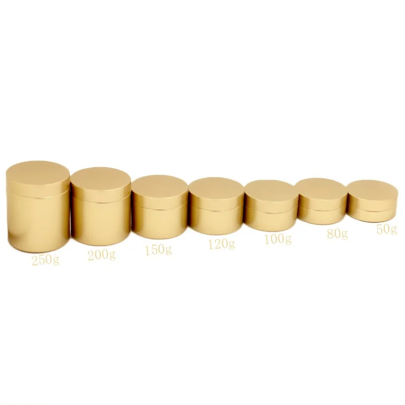 

Matte Gold PET Wide Mouth Bottle Cosmetic Jars Plastic Lid 50g 80g 100g 120g 150g 200g 250g Cream Pots Empty Makeup Containers