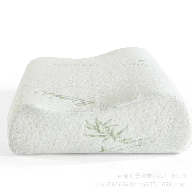 50*30cm Bamboo Fiber Pillow Slow Rebound Health Care Memory Foam Pillow Memory Foam Pillow Orthopedic Pillows Support NeckRelief 6