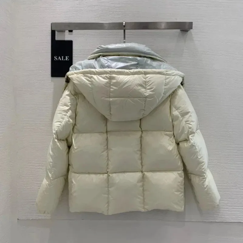 Top Quality Women's 90 White Goose Down Jacket, 2023 New Winter Luxury Short Bread Coat Down Jacket for Women,Winter Coat Women