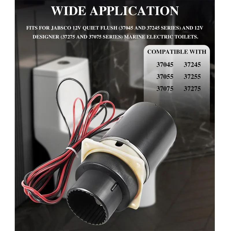 Motopompa Per WC Camper Jabsco 37072-0092 - Sostituzione Per Modelli 37045/37245