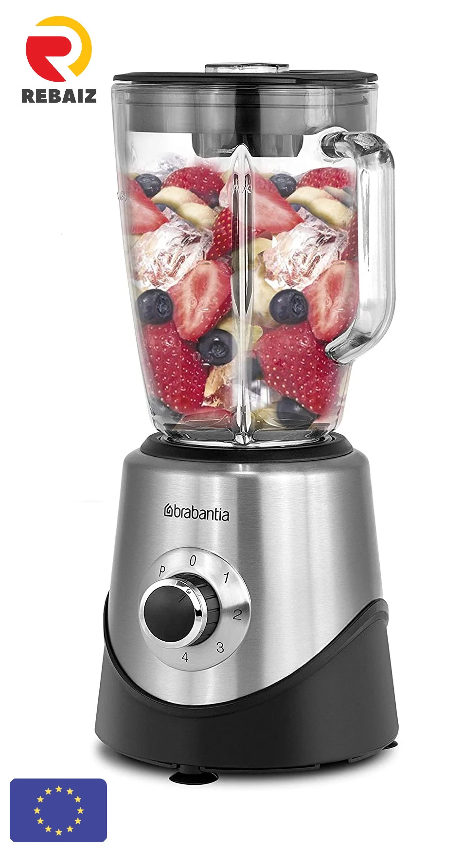 Brabantia BBEK1051 Batidora de vaso 500 W, con 1,5 para y picadora de hielo Acero inoxidable|Mezcladoras de alimentos| - AliExpress