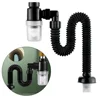 Telescopic Flexible Sink Drain Anti Clogging Home Sink Hose Sink Deodorant Strainer Drain Sewer Pipe Bathroom Sink Accessories 6