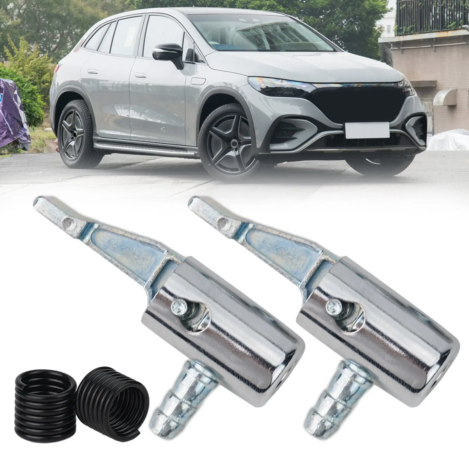 1/2pc 6mm Air Tire Chuck Inflator Pump Hose Adapter Valve Connector For Cars Bikes Automobile Tire Inflator Inflatable Clamps oil filter adapter housing