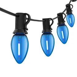 Vibrant Waterproof Outdoor String Lights for Festive Garden and Party Decor (Blue string light)