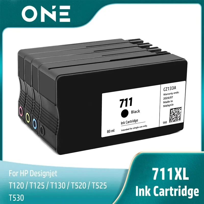 Dauerdrucksystem CIS Mit ARChip Für HP Designjet T120 T520 HP711