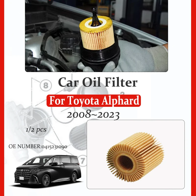 Filtro carburante per auto per Toyota Alphard VELLFIRE HV AH20 AH30 2008 ~ 2023 0415231090 soppressore trappola solvente Oli filtro accessori auto