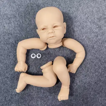 Reborn Blank Doll kit 17-18 Inch Elijah Vinyl Kit Unpainted Unfinished Doll Parts Handmade Toy with cloth body and eyes