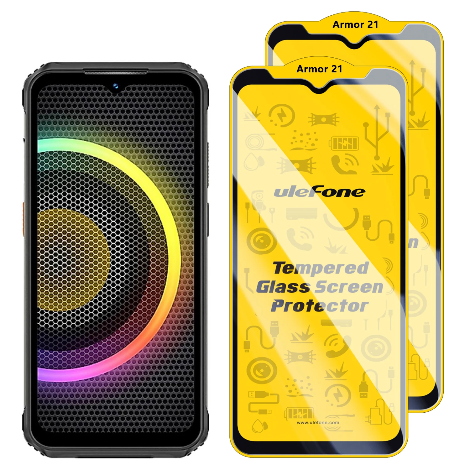 Premium 2PCS Anti-Fingerprint Tempered Glass Screen Protector - HD Clarity & Anti-Scratch