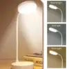 Portable LED Desk Lamp USB Wireless Charging Desk Lamp, Supports 3-Color Stepless Dimming, Eye Protection, Bedroom Bedside Lamp 2