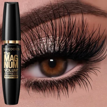 Mascara noir 5D imperméable, Extension de cils, en Fiber de soie épaisse, maquillage féminin, outils cosmétiques pour les yeux, cadeaux 1