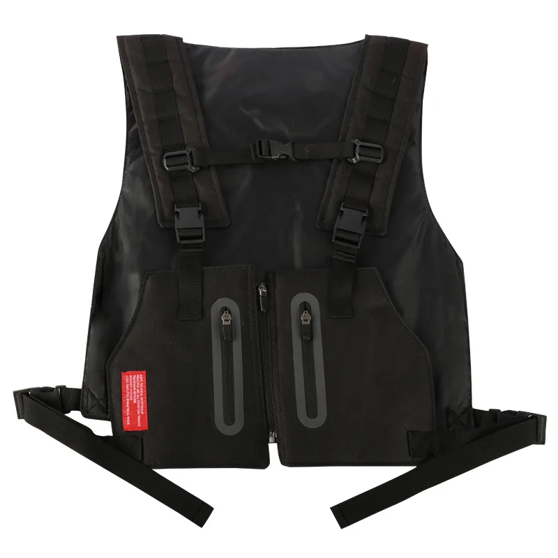 

Tactical Vest Waistcoat Men's Outdoor Multi-functional Reflective Wear-Resistant Outdoor Training Jersey Black Tactical Gear