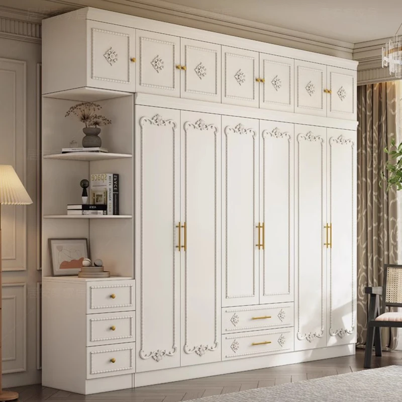 

Drawers White Wardrobes White Luxury Display Hanging Cupboard For Clothes Storage Apartment Closets Abiertos Furniture Bedroom