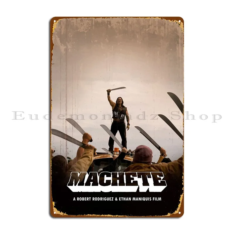 Machete Metal Sign Wall Murale Kitchen Personalizzato Cinema Bar Tin Sign Poster