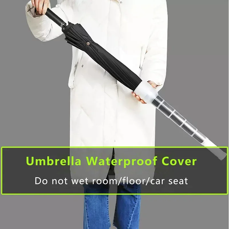 Umbrella Storage Bag 1PC 70cm/80cm Waterproof Umbrella Cover Plastic Nondrip Car Retractable Cover Home Sleeve Holder